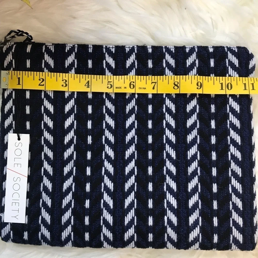 SolSociety‎ fabric embroidery pouch NWT